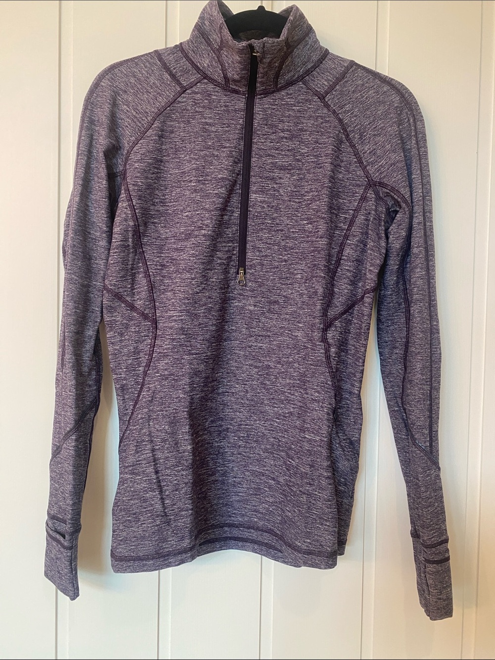 Women's Purple Half-Zip Performance Top